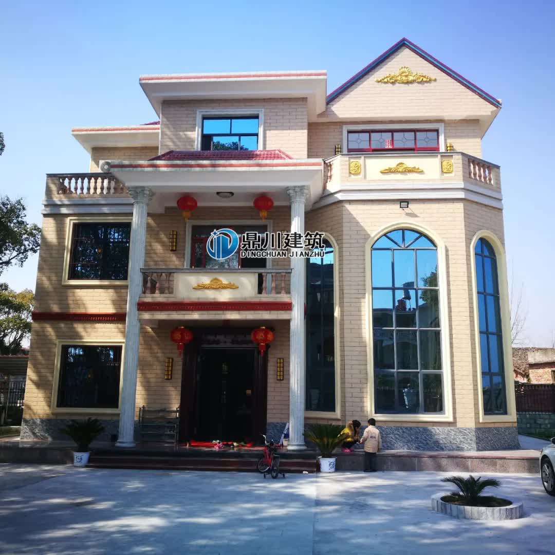 |实拍7栋占地120平三层复式别墅，造价30万左右，看完不心动吗