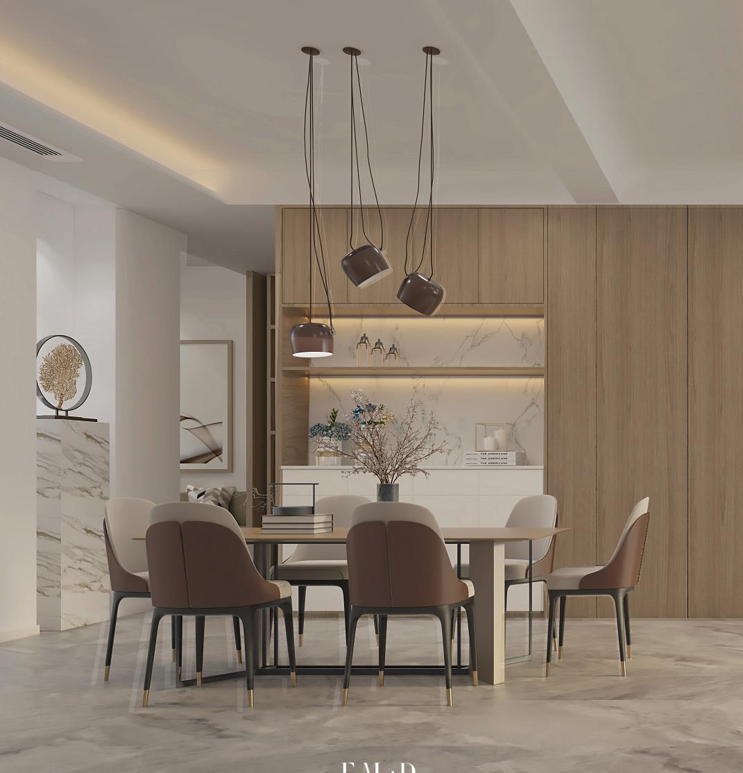 |220㎡联排别墅，前后2院子最美不过新中式，土豪拿钱砸不出的高档