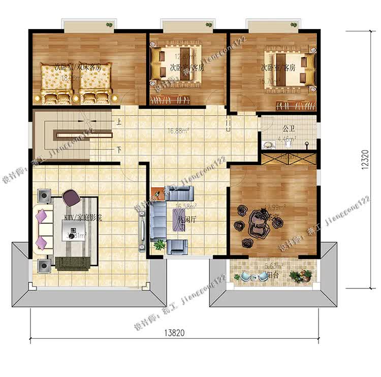 |3款新出炉的农村别墅，有100平的小洋楼，有180平的大宅院