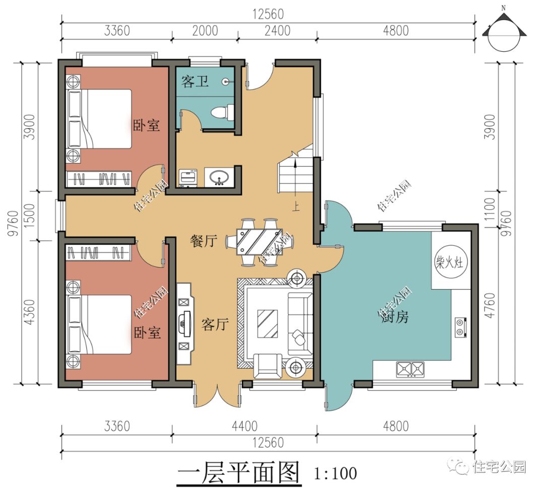 |精选图库丨整理30套农村新中式户型图下