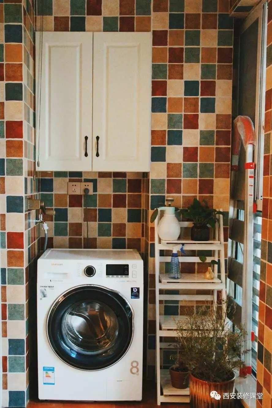 「」阳台仅能放洗衣机，多余空间做什么？