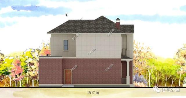 |火炕卧室+堂屋，16×10米田园风二层洋楼