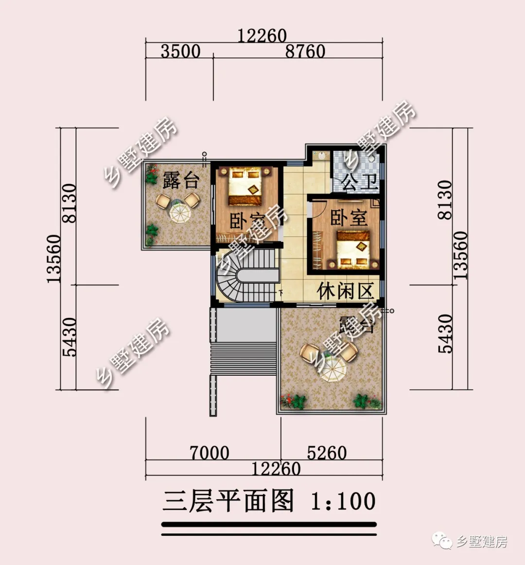 ##3款风格独特的别墅户型，时尚亮眼，建上一栋城里房子比不得！