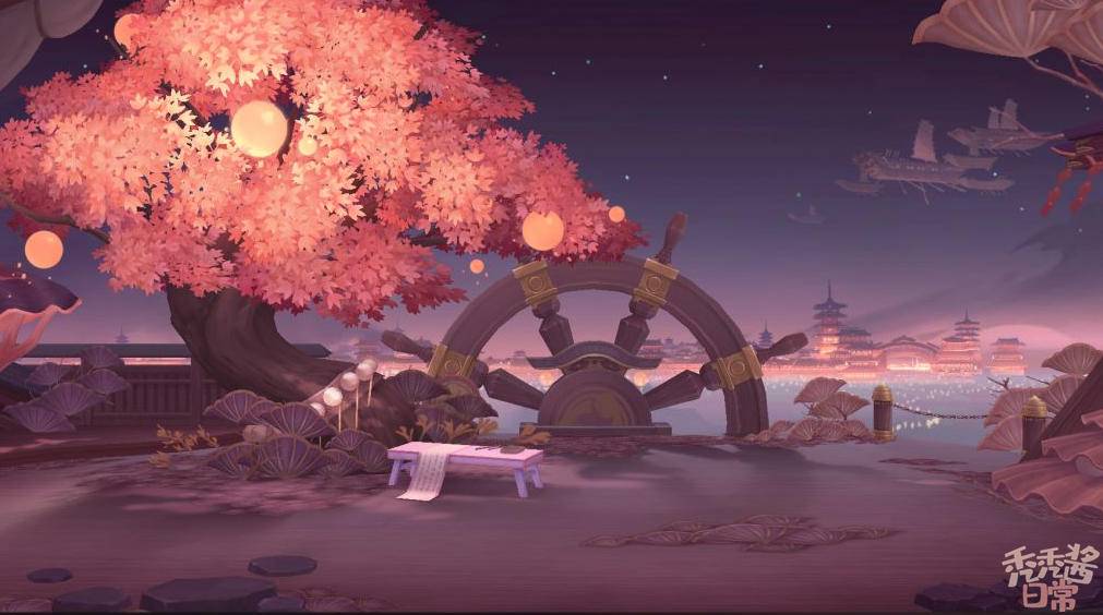 |八百钓鱼海坊主聚会，阴阳师4周年庭院彩蛋，这是海国的铃鹿山？