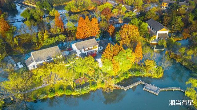 西溪湿地|乘船入户十里芳菲，西溪湿地一房一景秋色如画
