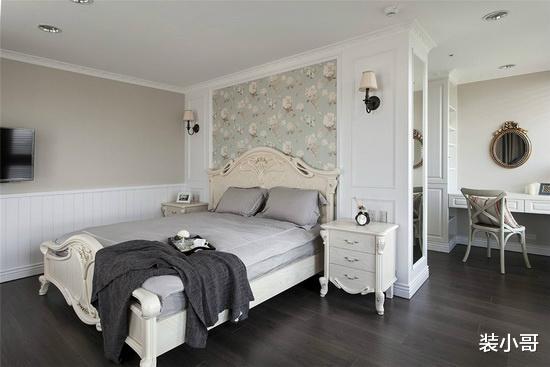 |123平美式风装修,衣帽间打满收纳柜超实用,空间温馨漂亮