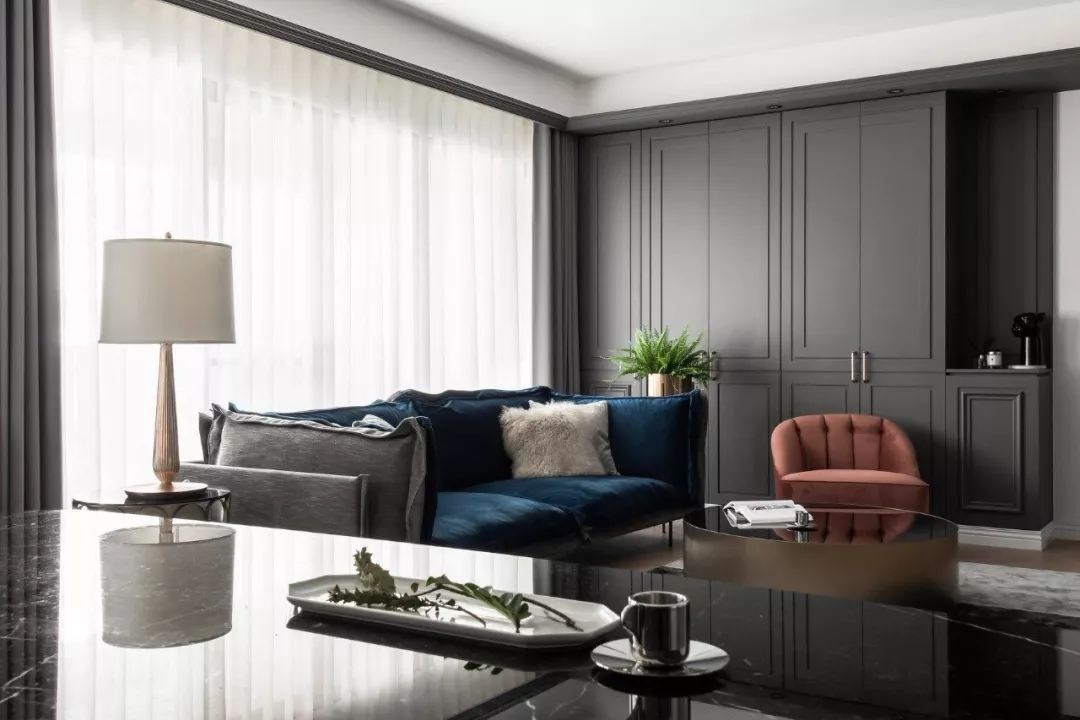 140㎡现代美式，简约华丽的混搭，档次端庄的气质