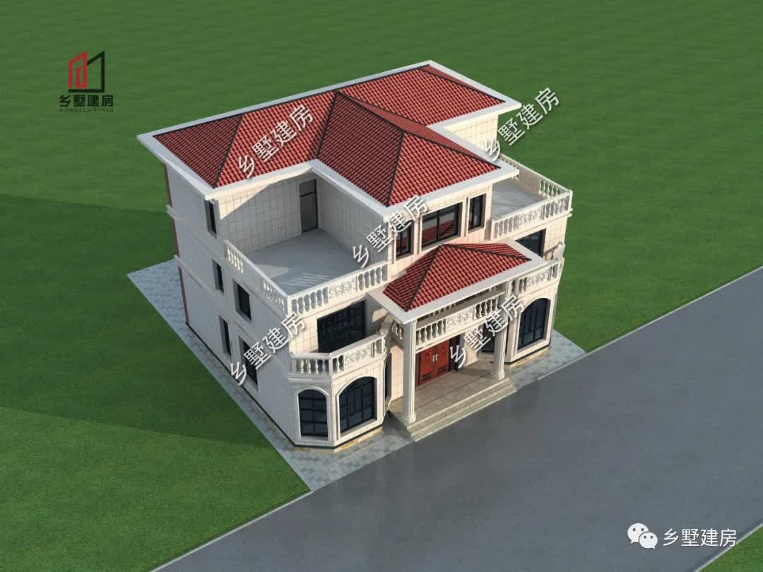 |主体44万，三层欧式别墅，看了就想建