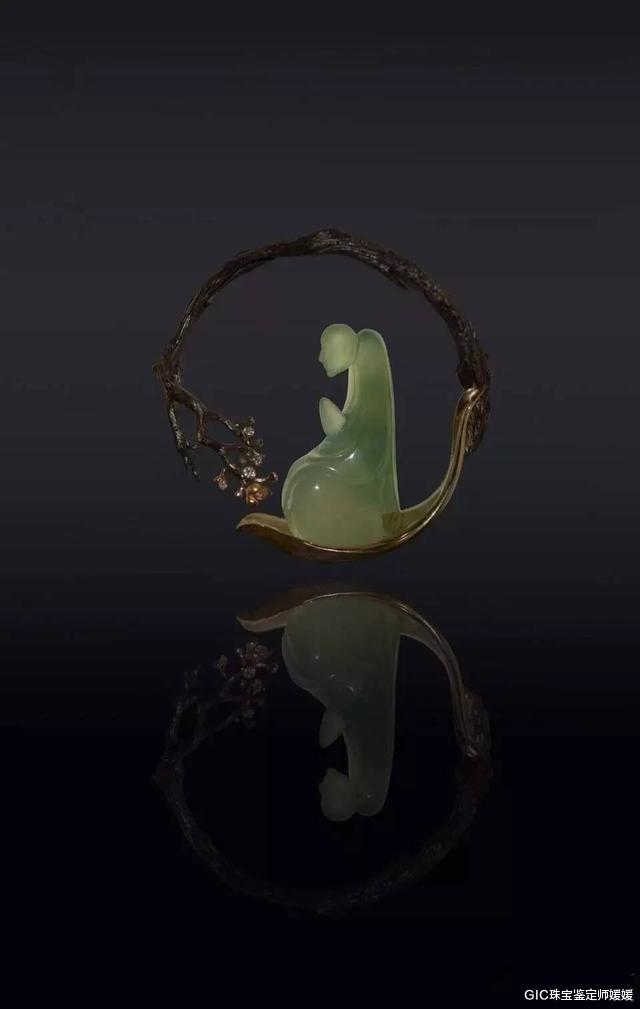 翡翠|闹市中，每个人一看到这样的金镶翡翠，都会触动内心深处的那根弦