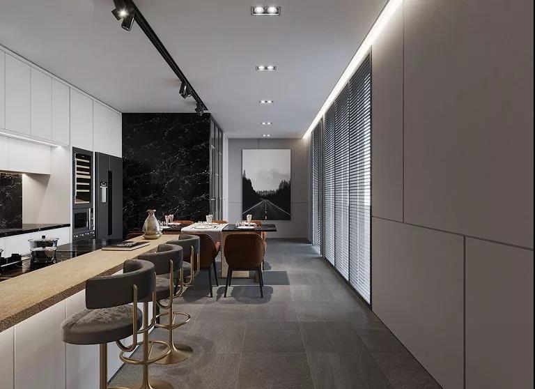 『』现代简约风别墅软装设计，简约尽显高级范