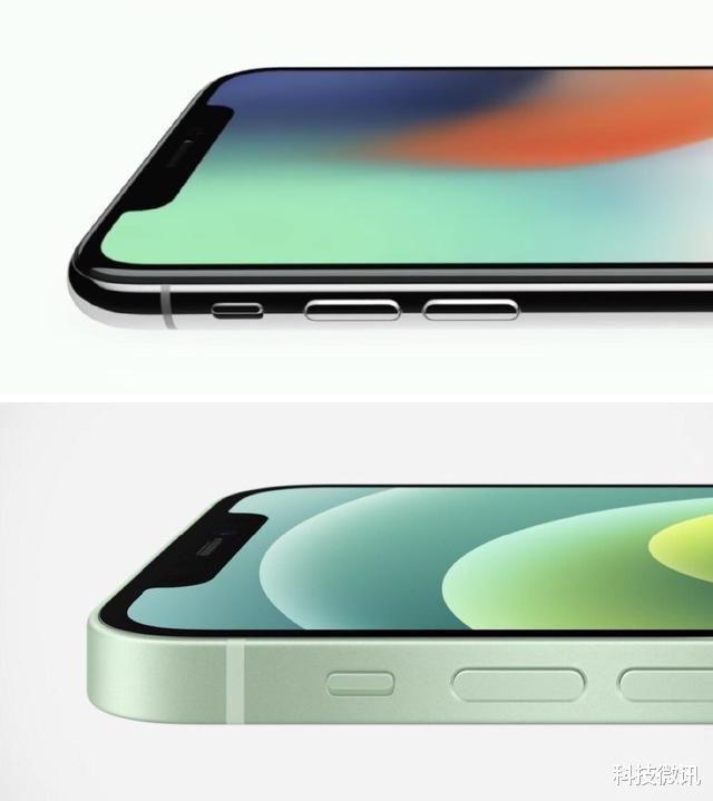 红米手机|iPhone 12 刘海面积增加了，屏幕黑边减小了