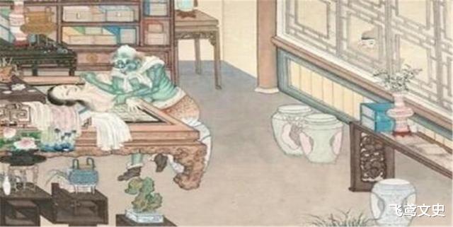 聊斋志异|清朝的一幅女鬼图,将画放大10倍后,专家:你看她在干啥?