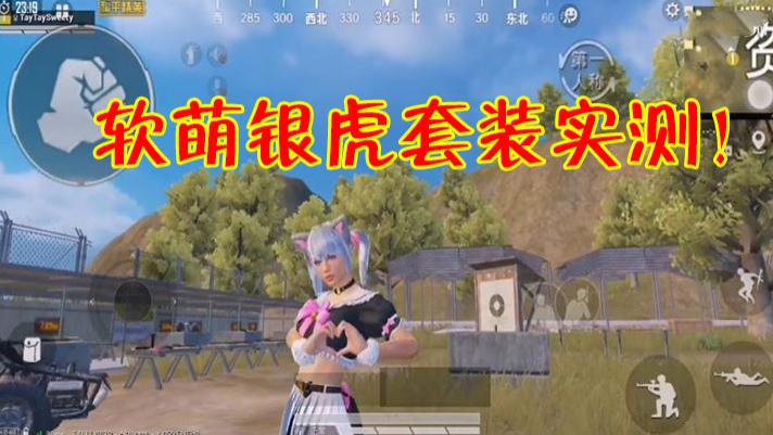 和平精英:软萌银虎套装效果怎么样?堪比jk制服女仆装!