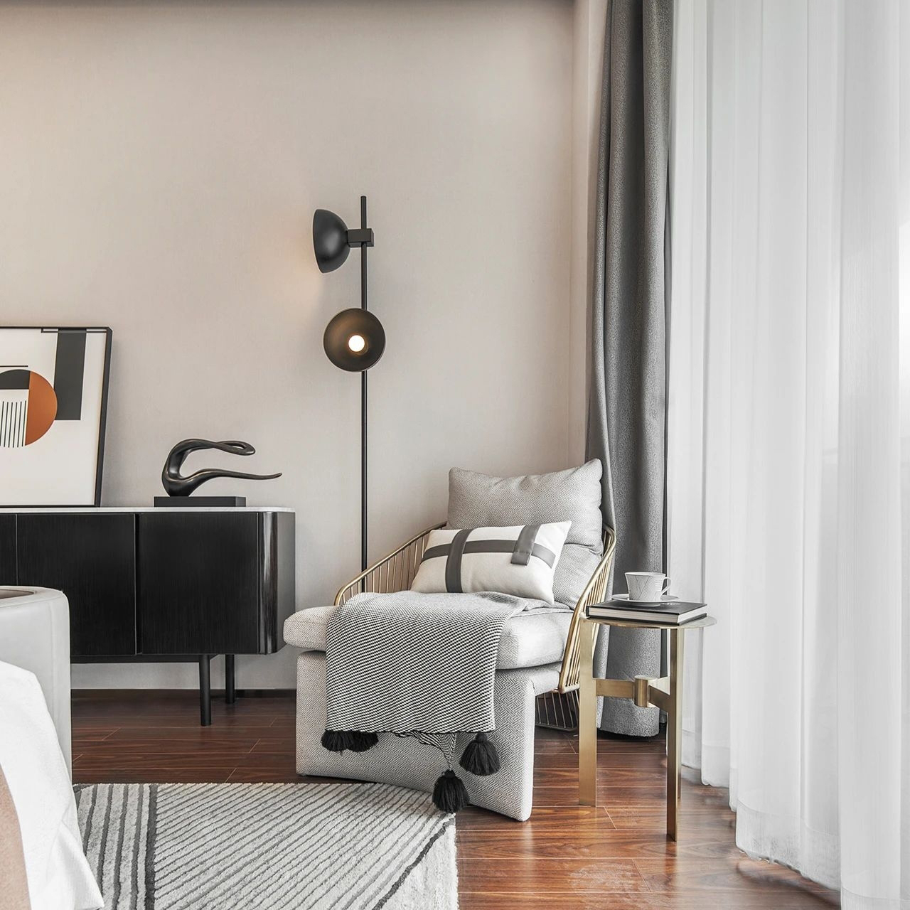 |452平复式别墅软装，繁华腹地背后的安宁