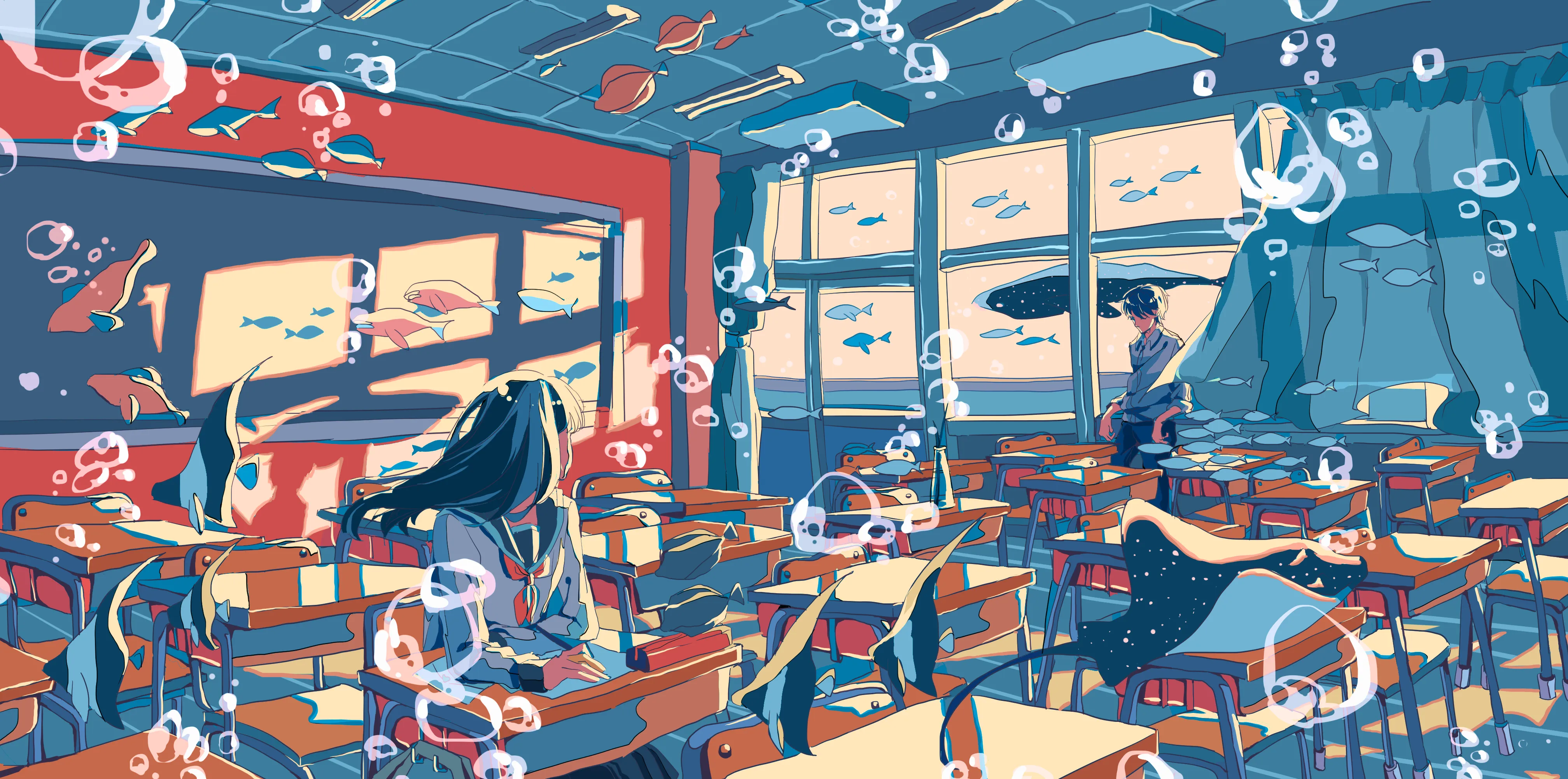 「」突破次元壁系列,与大海交融的现实生活