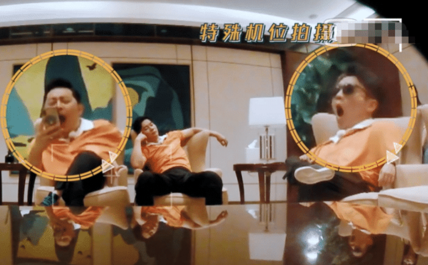 李沁▲跑男李沁baby坐在椅子上,细看两人坐姿,已婚跟未婚差别太显然