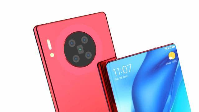 人脸识别▲华为Mate40Pro概念图：砍刘海圆形花洒5摄，前摄人脸识别屏下隐藏