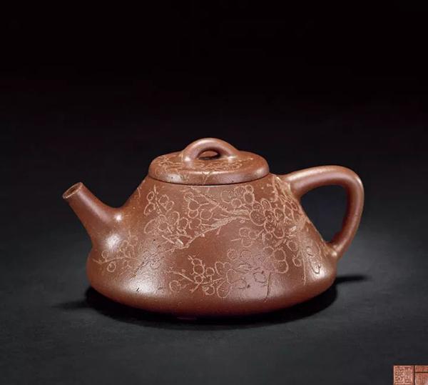 般若@紫砂壶的刻绘,散发着文人气