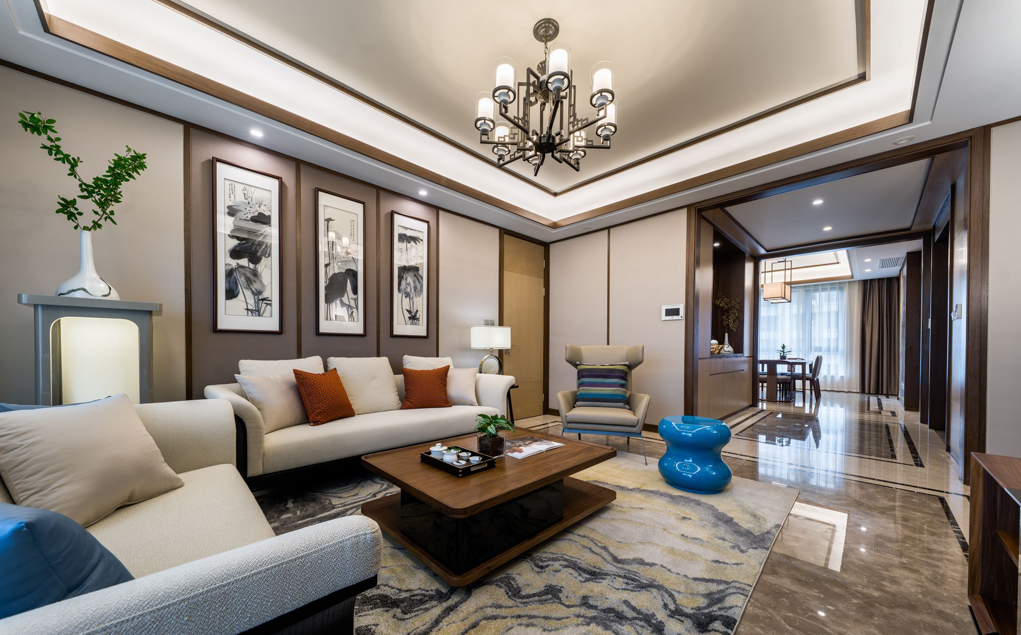 |110平新中式，水墨禅意，彰显淋漓尽致的中国文化