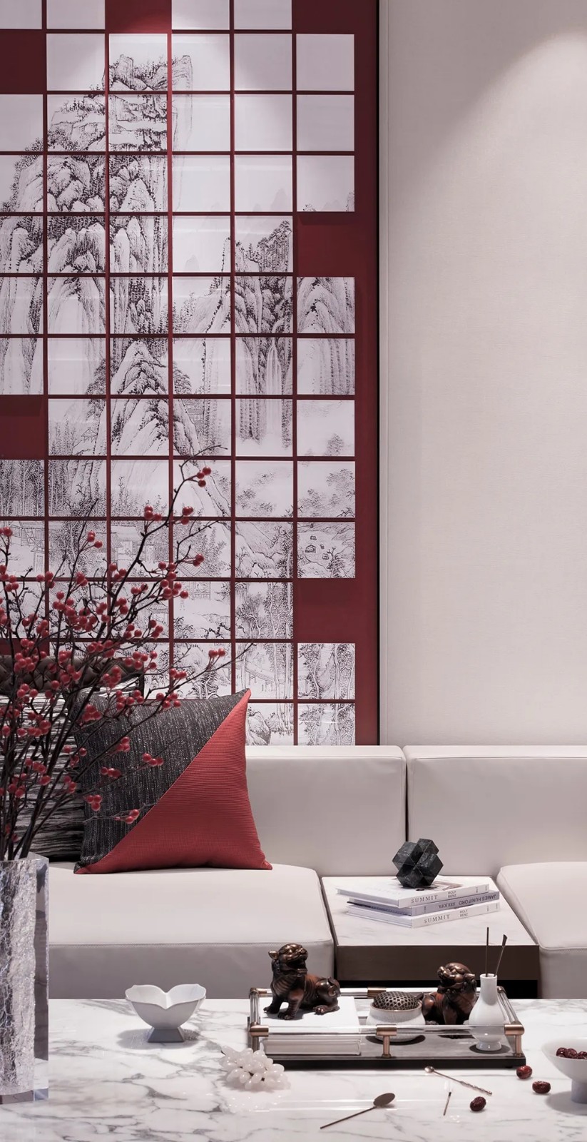 []180㎡新中式叠拼别墅，有诗有远方，属于现代人的诗意生活