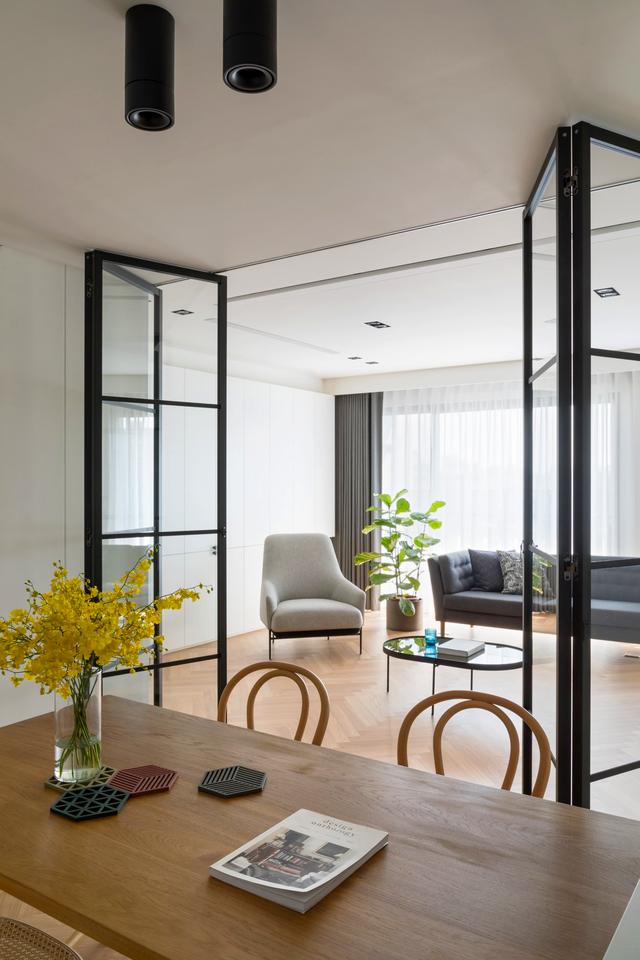 莫兰迪|一进门就是客厅，装修成她家的样子，品质不输任何人，宽敞又明亮