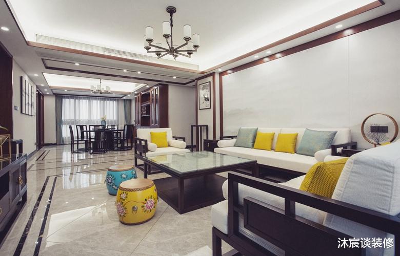 |三代同堂住新中式大平层,室内古朴温馨,沉稳大方,让人安逸舒适