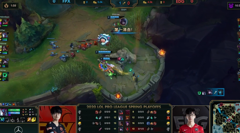 [edg战队]FPX击溃EDG，Aodi“经典抢龙”没能救主！阿布：EDG打的挺好的