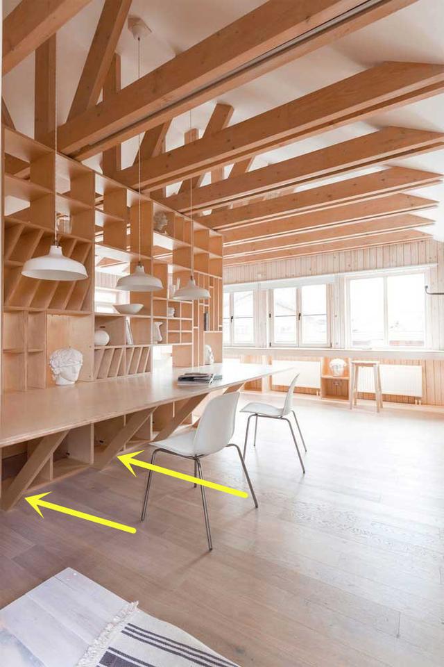 []就想要个书房，老公给我整出个图书馆，拿本书还得拿梯子，服气