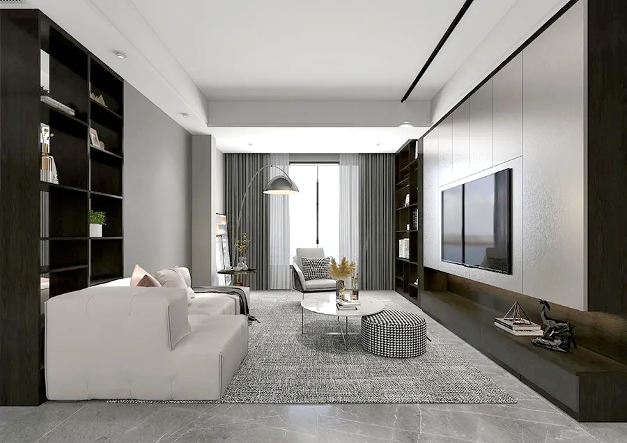 |邻居吐槽自家的灰色家具太沉闷，我家6个房间装好后，她却看呆了