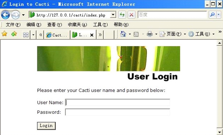 |Cacti For Windows 安装手册