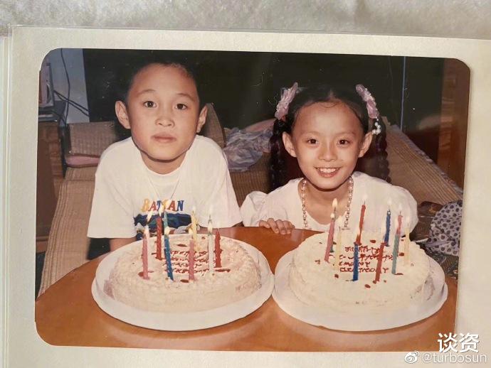宁静|孙俪晒照发文为儿子庆生，10岁旧照意外撞脸吴磊，双马尾太可爱