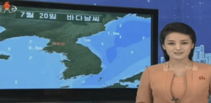 韩国▲“韩国朝鲜”天气预报女主持人的对比照,为了“收视率”真是不择手段!