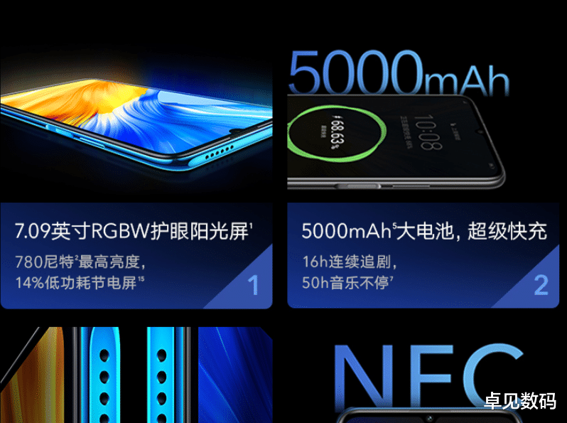 荣耀|续航最强的荣耀5G，标配5000mAh大电池，售价不到两千！