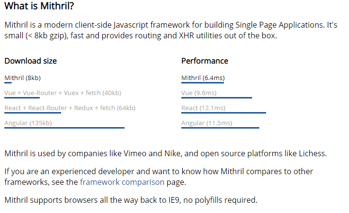 【javascript】2020年JavaScript的10个最佳框架