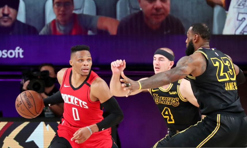 湖人队|哈登27+7，戈登24分徒劳，詹姆斯28+11，火箭逆转无果憾负湖人