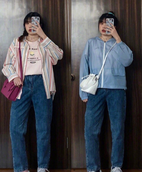 「穿衣搭配」不想减肥的微胖女孩一周穿搭，这些小技巧要学会呦，简单又高级