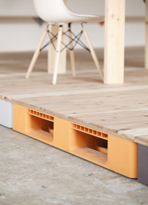 [地板]要都像国外这样铺地板，水泥地加上塑料托盘，国内做工人都得下岗