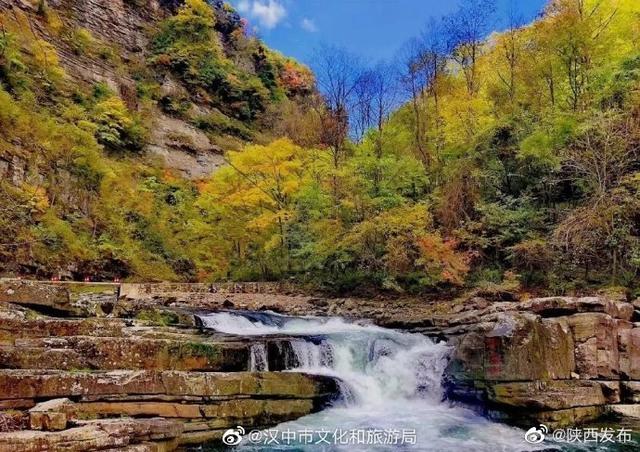 汉中|汉中这个景区的红叶已进入最佳观赏期
