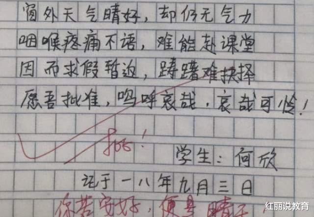 请假条|你见过文言文的“请假条”吗?小学生文笔惊艳,老师痛快的批准了