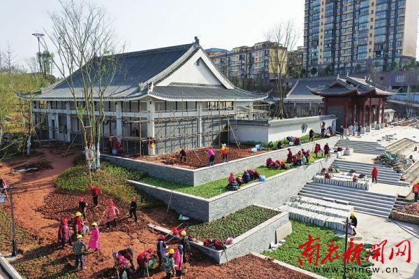南充新闻网 清泉公园二期春节前整体亮相