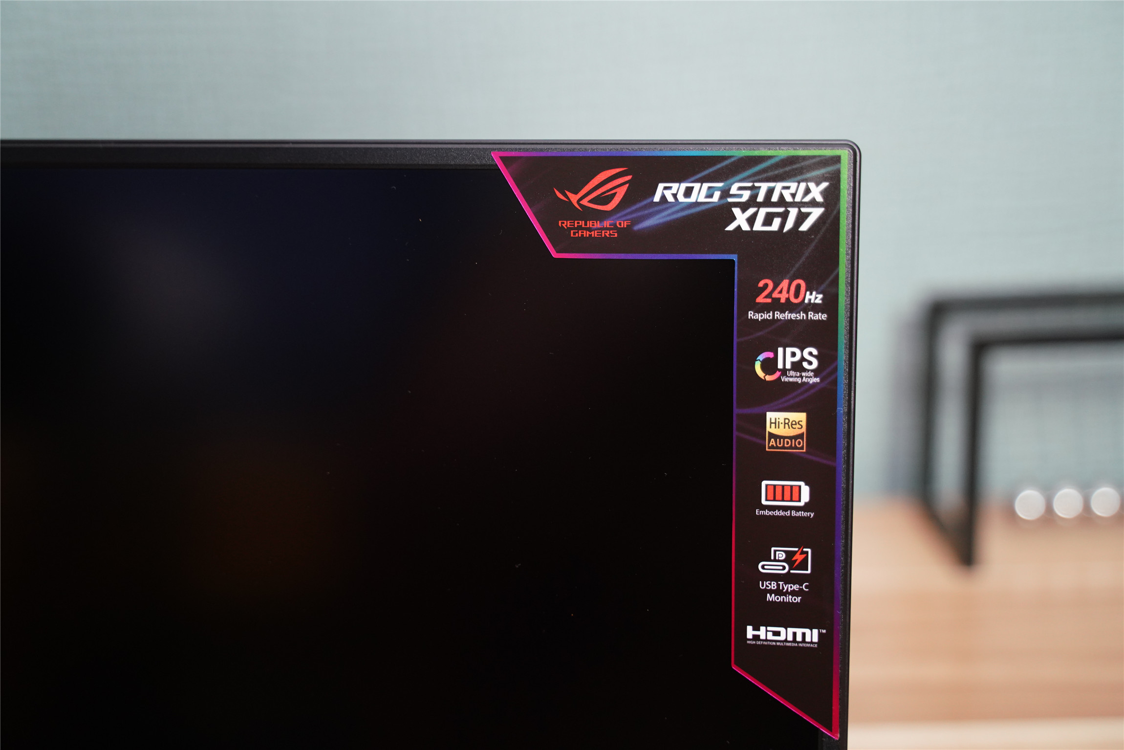 |全球首款240Hz+3ms电竞便携显示器,ROG XG17AHP评测