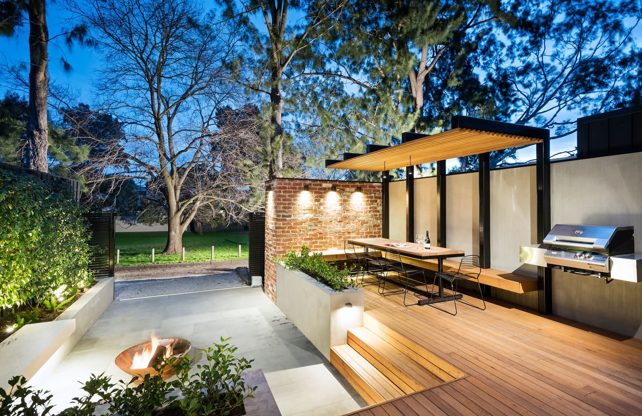 |11款现代“庭院花园”设计：4个小技巧，助你打造最美小院儿