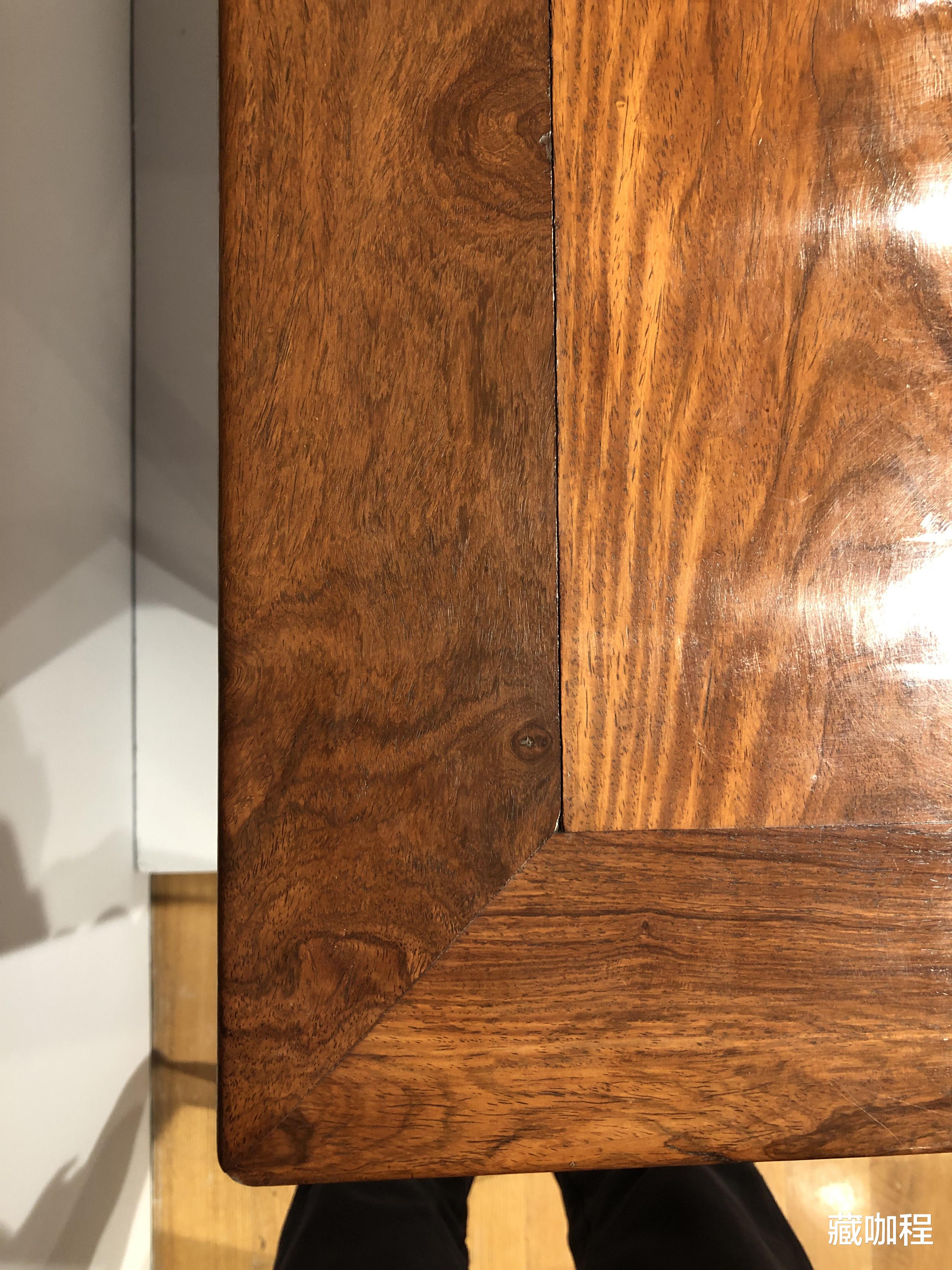 『』黄花梨鬼脸一串串，联二橱木纹变化多端