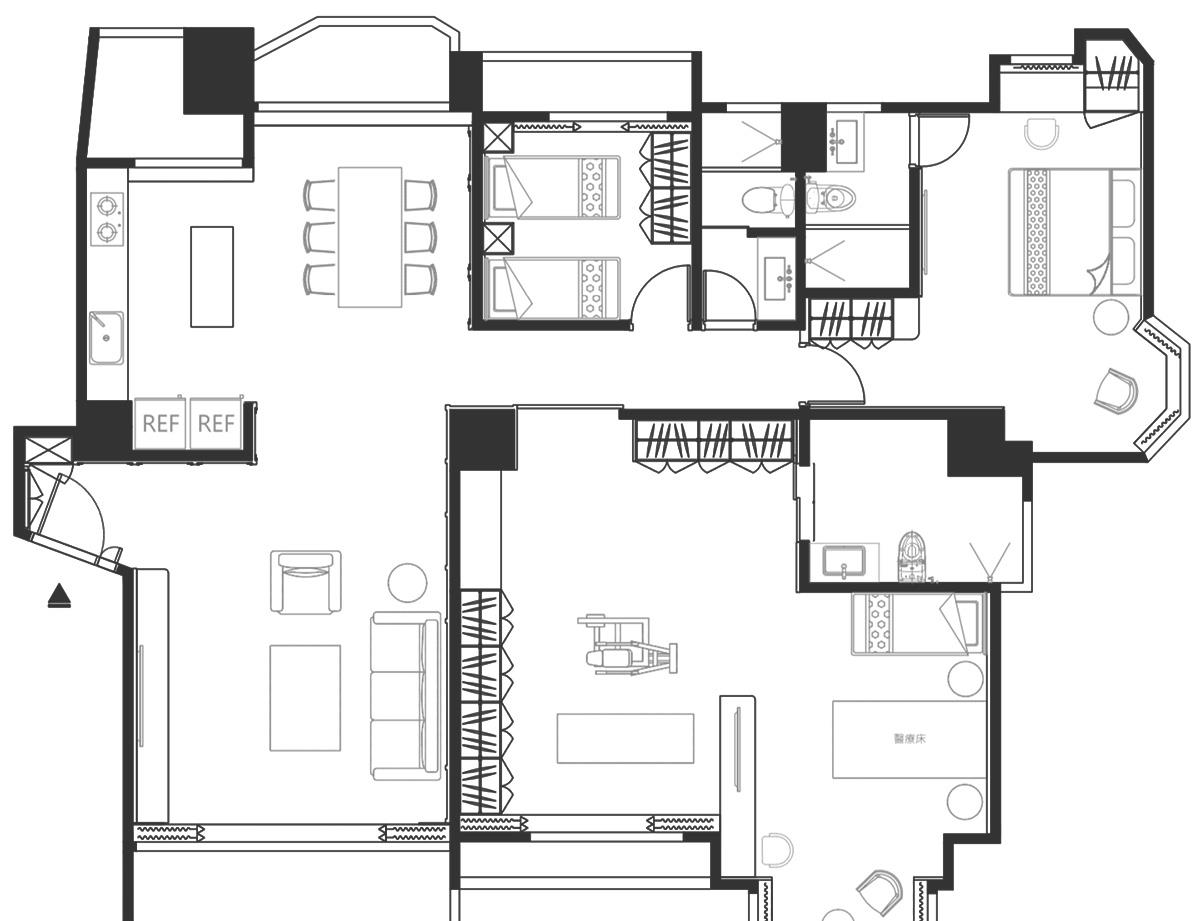 设计师|新古典风+无障碍设计，这个家漂亮又安全，为父母打造幸福晚年！