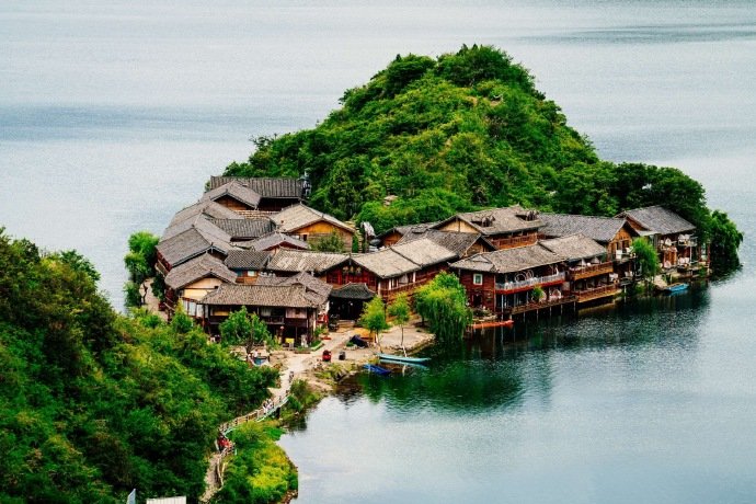 「泸沽湖」泸沽湖这么美，我想和你去看看