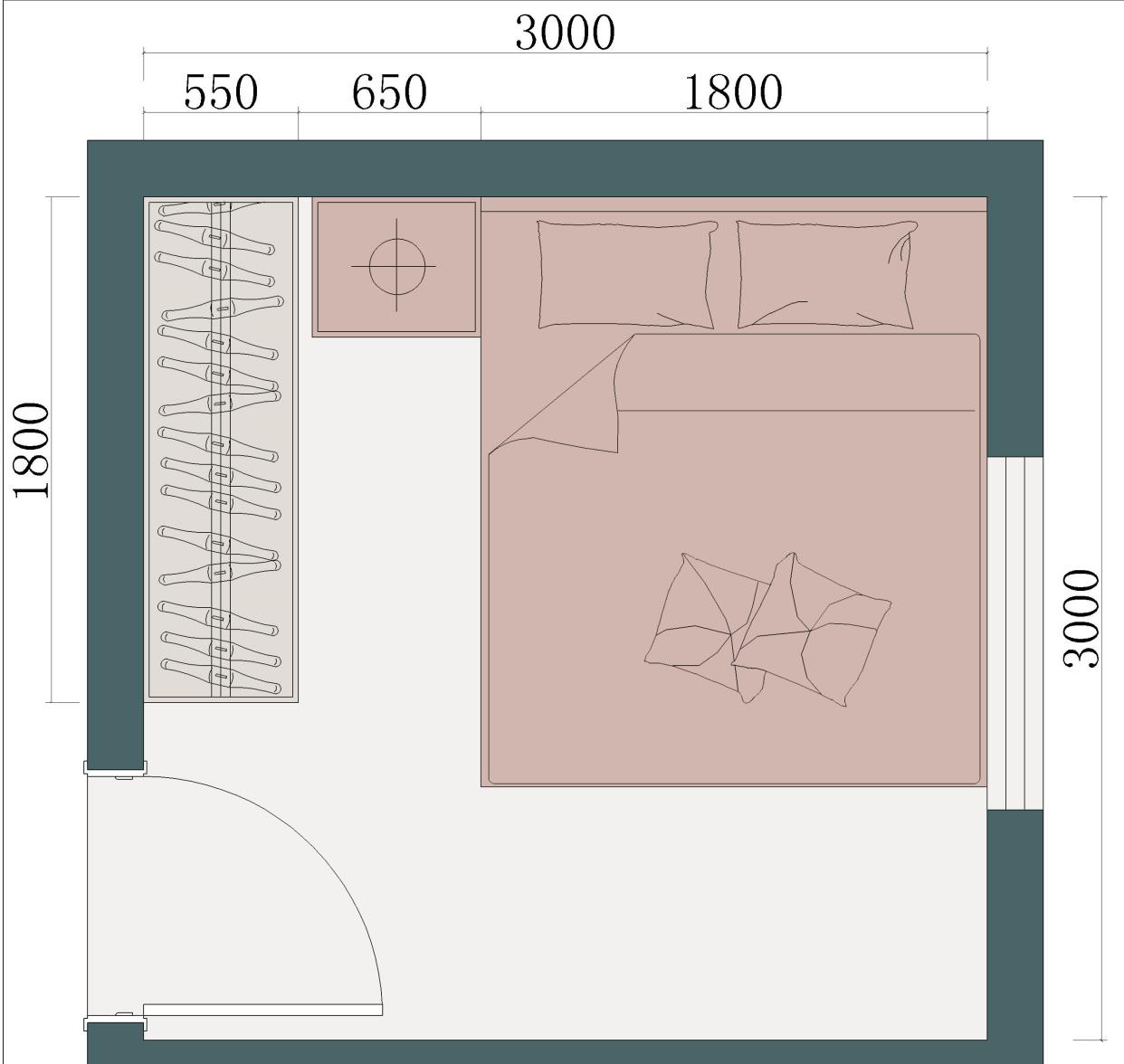 []3m×3m的卧室，怎么布置好？