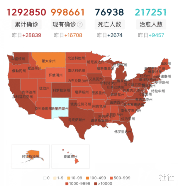 美国▲确诊人数破129万!美军全副武装瞄准头号对手:不赔偿就开战!