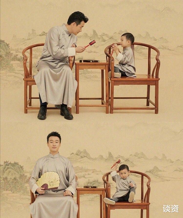 李晓川|佟大为关悦一家五口全家福,小儿子帅气出镜,却被说重男轻女?