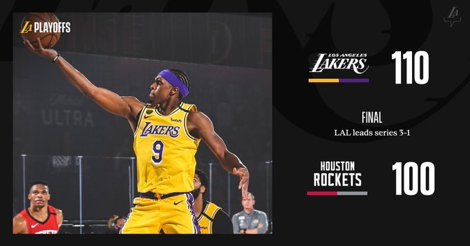 拉简·朗多|剩21秒，隆多接詹姆斯长传却空篮不进，1秒后 湖人球迷：吓我一跳