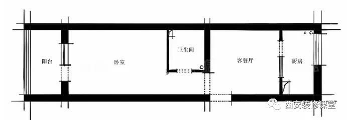 【】50㎡一室老房改造，开放厨房，客厅不要沙发，日式小居